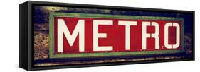 Paris Focus - Paris Metro-Philippe Hugonnard-Framed Stretched Canvas