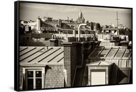 Paris Focus - Paris Roofs-Philippe Hugonnard-Framed Stretched Canvas