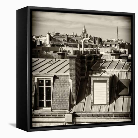 Paris Focus - Paris Roofs-Philippe Hugonnard-Framed Stretched Canvas