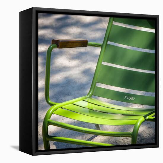 Paris Focus - Parisian Garden Chair-Philippe Hugonnard-Framed Stretched Canvas