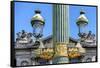 Paris Focus - Parisian Lamppost-Philippe Hugonnard-Framed Stretched Canvas