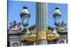 Paris Focus - Parisian Lamppost-Philippe Hugonnard-Stretched Canvas