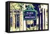 Paris Focus - Place des Abbesses - Montmartre-Philippe Hugonnard-Framed Stretched Canvas