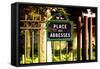 Paris Focus - Place des Abbesses - Montmartre-Philippe Hugonnard-Framed Stretched Canvas