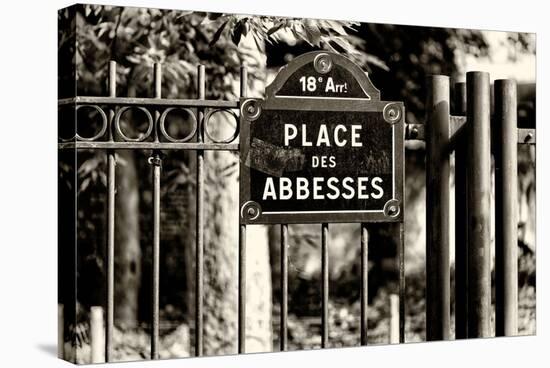 Paris Focus - Place des Abbesses - Montmartre-Philippe Hugonnard-Stretched Canvas