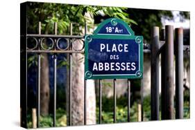 Paris Focus - Place des Abbesses - Montmartre-Philippe Hugonnard-Stretched Canvas