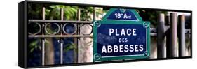 Paris Focus - Place des Abbesses - Montmartre-Philippe Hugonnard-Framed Stretched Canvas