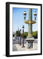 Paris Focus - Row of Lamps-Philippe Hugonnard-Framed Photographic Print