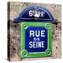 Paris Focus - Rue de Seine-Philippe Hugonnard-Stretched Canvas