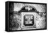 Paris Focus - Rue de Seine-Philippe Hugonnard-Framed Stretched Canvas