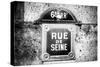 Paris Focus - Rue de Seine-Philippe Hugonnard-Stretched Canvas