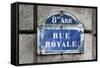 Paris Focus - Rue Royale-Philippe Hugonnard-Framed Stretched Canvas