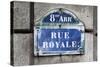 Paris Focus - Rue Royale-Philippe Hugonnard-Stretched Canvas