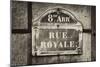 Paris Focus - Rue Royale-Philippe Hugonnard-Mounted Photographic Print