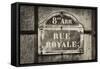 Paris Focus - Rue Royale-Philippe Hugonnard-Framed Stretched Canvas