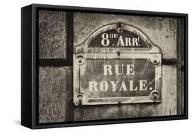 Paris Focus - Rue Royale-Philippe Hugonnard-Framed Stretched Canvas