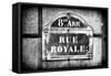 Paris Focus - Rue Royale-Philippe Hugonnard-Framed Stretched Canvas