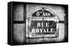 Paris Focus - Rue Royale-Philippe Hugonnard-Framed Stretched Canvas