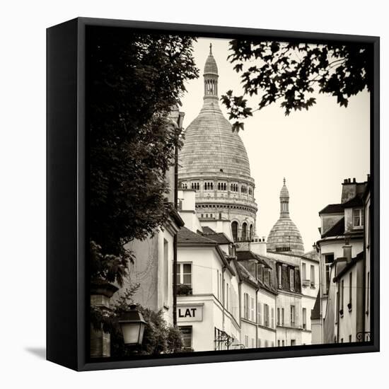 Paris Focus - Sacre-Cœur Basilica - Montmartre-Philippe Hugonnard-Framed Stretched Canvas