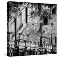 Paris Focus - Stairs of Montmartre-Philippe Hugonnard-Stretched Canvas