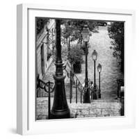 Paris Focus - Stairs of Montmartre-Philippe Hugonnard-Framed Photographic Print