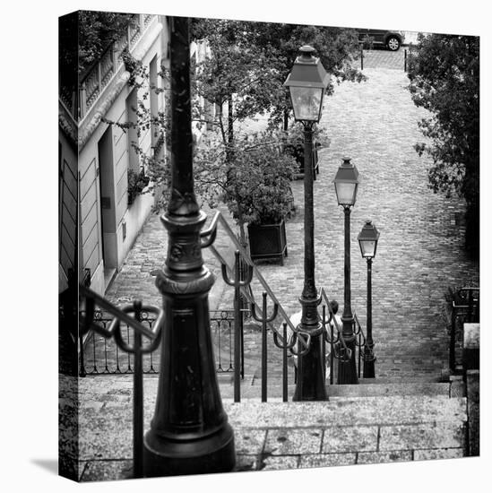 Paris Focus - Stairs of Montmartre-Philippe Hugonnard-Stretched Canvas