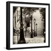 Paris Focus - Stairs of Montmartre-Philippe Hugonnard-Framed Photographic Print