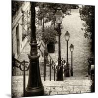 Paris Focus - Stairs of Montmartre-Philippe Hugonnard-Mounted Photographic Print