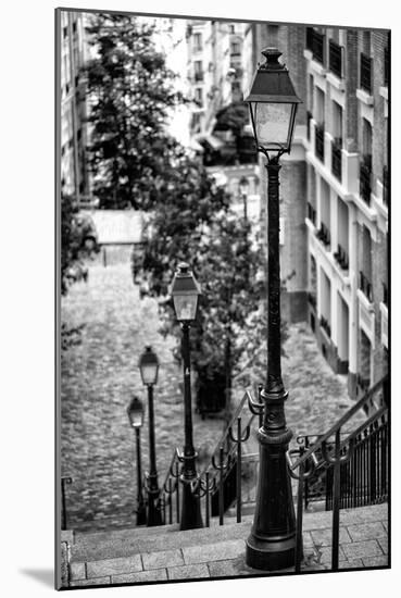 Paris Focus - Stairs of Montmartre-Philippe Hugonnard-Mounted Photographic Print