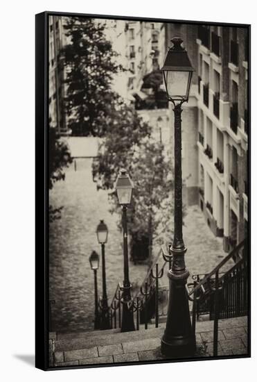 Paris Focus - Stairs of Montmartre-Philippe Hugonnard-Framed Stretched Canvas