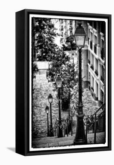 Paris Focus - Stairs of Montmartre-Philippe Hugonnard-Framed Stretched Canvas