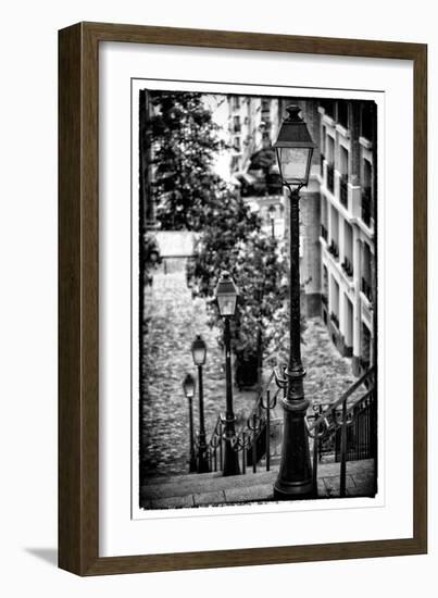 Paris Focus - Stairs of Montmartre-Philippe Hugonnard-Framed Photographic Print