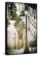 Paris Focus - Stairs of Montmartre-Philippe Hugonnard-Framed Stretched Canvas