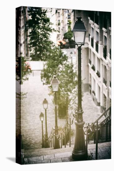 Paris Focus - Stairs of Montmartre-Philippe Hugonnard-Stretched Canvas