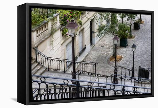 Paris Focus - Stairs of Montmartre-Philippe Hugonnard-Framed Stretched Canvas