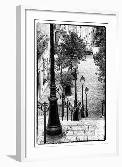 Paris Focus - Stairs of Montmartre-Philippe Hugonnard-Framed Photographic Print