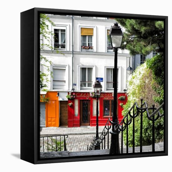 Paris Focus - Steps to Montmartre-Philippe Hugonnard-Framed Stretched Canvas