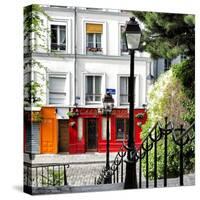 Paris Focus - Steps to Montmartre-Philippe Hugonnard-Stretched Canvas