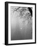 Paris Fog with Eiffel Tower Faintly Seen-Thomas D^ Mcavoy-Framed Premium Photographic Print