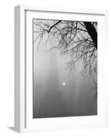 Paris Fog with Eiffel Tower Faintly Seen-Thomas D^ Mcavoy-Framed Premium Photographic Print