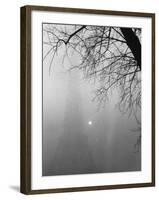 Paris Fog with Eiffel Tower Faintly Seen-Thomas D^ Mcavoy-Framed Photographic Print