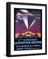 Paris, France - 1911 Air Show-Lantern Press-Framed Art Print