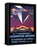 Paris, France - 1911 Air Show-Lantern Press-Framed Stretched Canvas