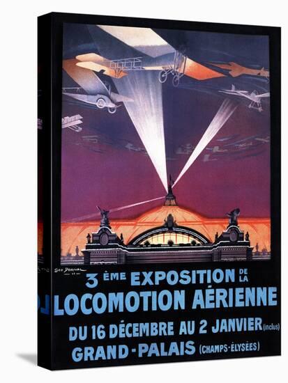 Paris, France - 1911 Air Show-Lantern Press-Stretched Canvas