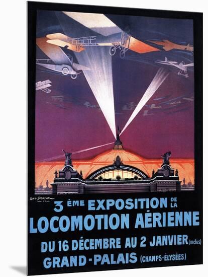 Paris, France - 1911 Air Show-Lantern Press-Mounted Art Print