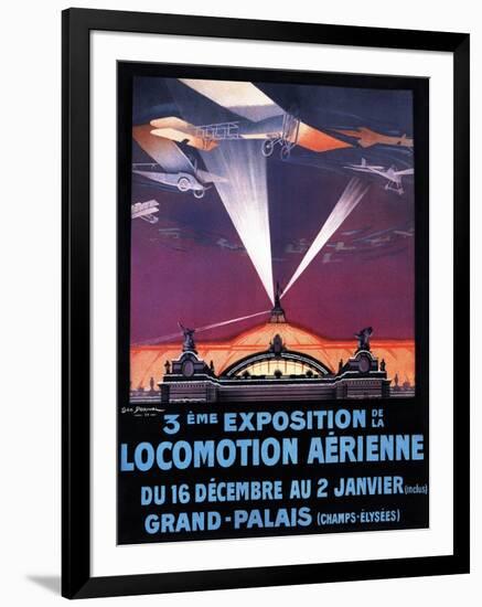 Paris, France - 1911 Air Show-Lantern Press-Framed Art Print