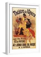 Paris, France - 4th Masked Ball at Theatre de l'Opera Promotional Poster-Lantern Press-Framed Art Print