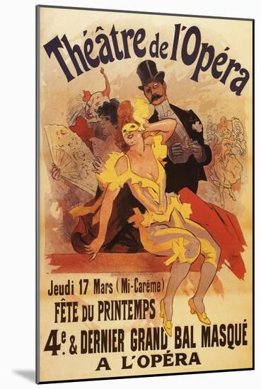 Paris, France - 4th Masked Ball at Theatre de l'Opera Promotional Poster-Lantern Press-Mounted Art Print