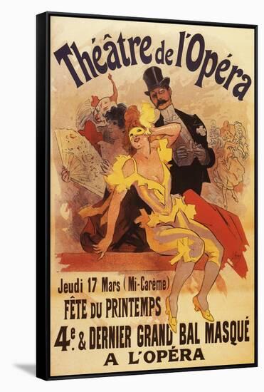 Paris, France - 4th Masked Ball at Theatre de l'Opera Promotional Poster-Lantern Press-Framed Stretched Canvas