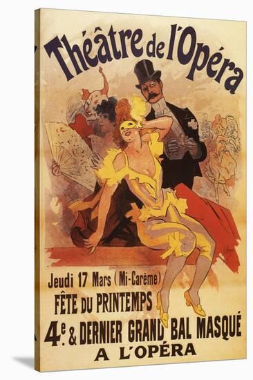 Paris, France - 4th Masked Ball at Theatre de l'Opera Promotional Poster-Lantern Press-Stretched Canvas